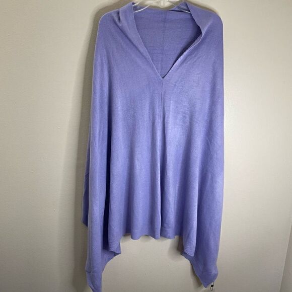 New!Poncho Pullover|One Size|Orchid Purple|100% Acrylic|Super Soft - Picture 7 of 12